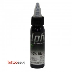 50% Black, 30ml alpha SUPERFLUID Tätowierfarbe