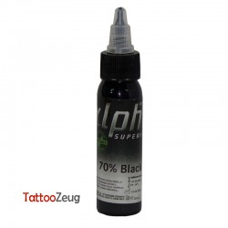 70% Black, 30ml alpha SUPERFLUID Tätowierfarbe