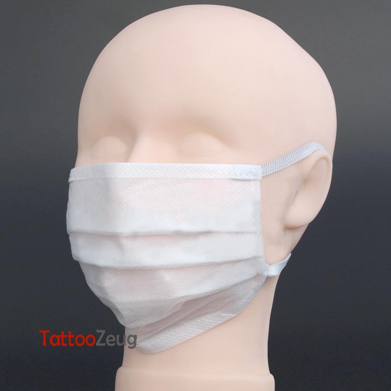 Mouth and nose protection mask, disposable, fleece