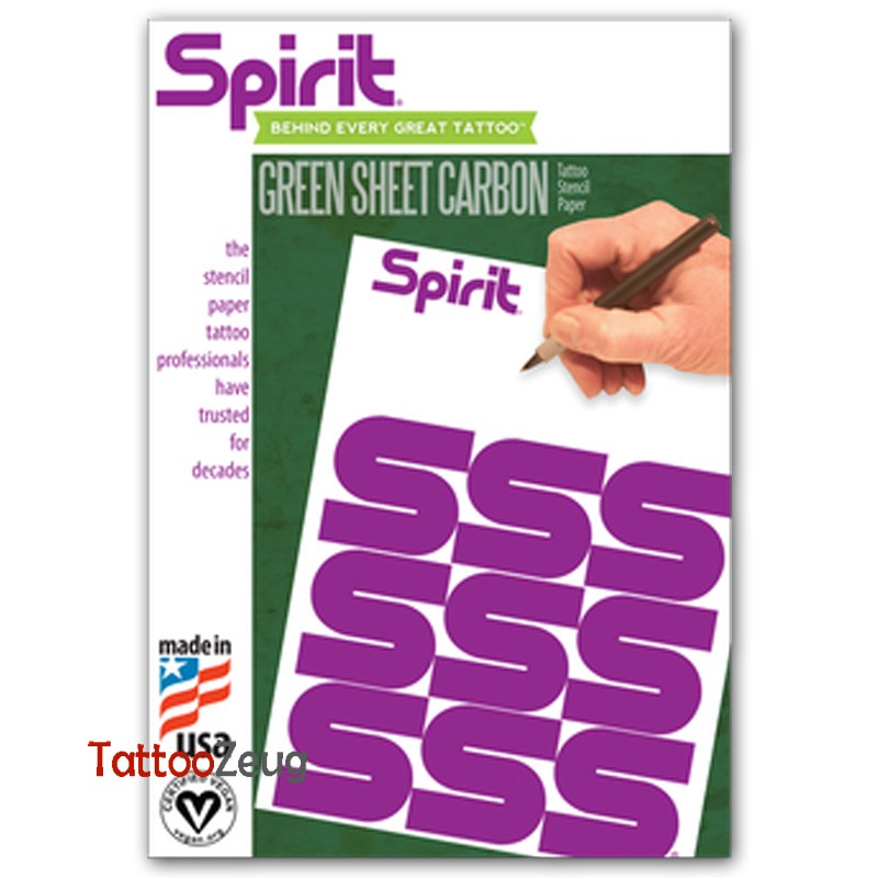 Spirit Green Sheet Carbon für Handskizzen, 200 Stück Spirit Green Sheet Carbon für Handskizzen, 200 Stück