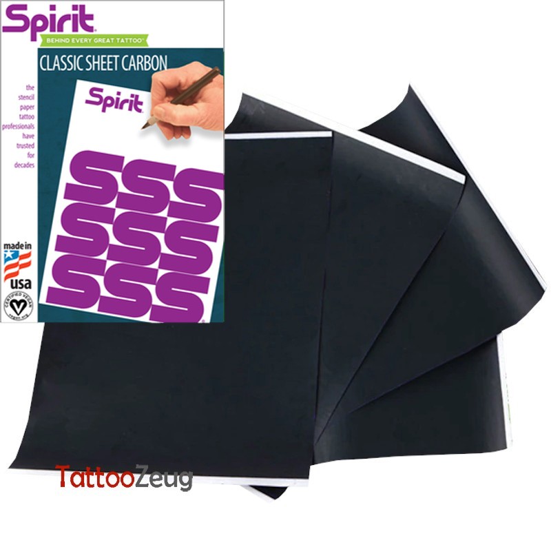 Stencilpapier für Handskizzen, 5 Stück - Spirit Classic Sheet Carbon