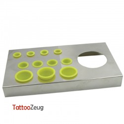 Ink cap and water cup holder made of stainless steel for tattooing