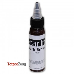 Dark Brown, 30ml - Star Ink pro tattoo colour