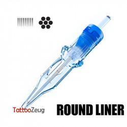 Textured Round Liner Long Taper - EMALLA ELIOT Cartridge Needles