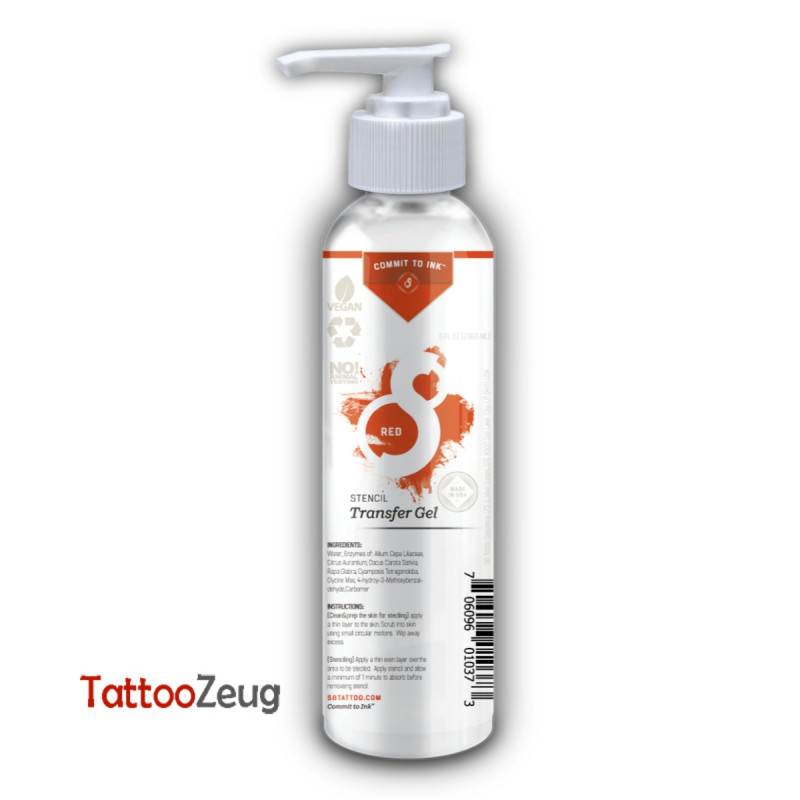 S8 Red Stencil Transfer Solution 240 ml