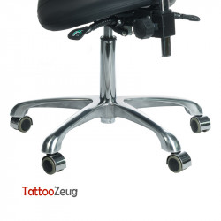 Saddle stool with backrest