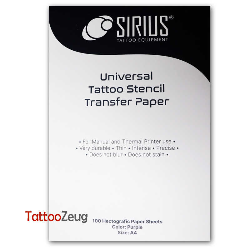 100 St. Sirius Universal Tattoo Stencil Transfer Paper 100 St. Sirius Universal Tattoo Stencil Transfer Paper