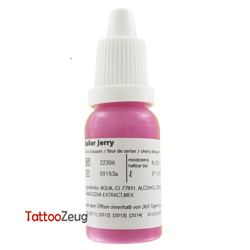 Cherry Blossom - Sailor Jerry 10ml, traditional tattoo ink Cherry Blossom - Sailor Jerry 10ml, traditional tattoo ink
