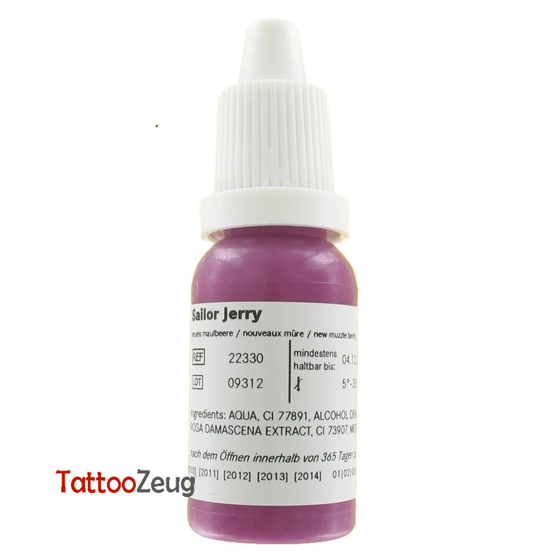 Muzzle Berry - Sailor Jerry 10ml, traditional tattoo ink Muzzle Berry - Sailor Jerry 10ml, traditional tattoo ink