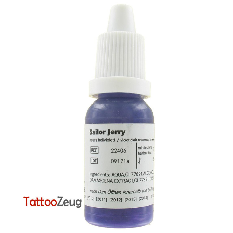 Light Violet - Sailor Jerry 10ml, traditional tattoo ink Light Violet - Sailor Jerry 10ml, traditional tattoo ink