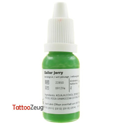 Willow Green - Sailor Jerry 10ml, traditional tattoo ink