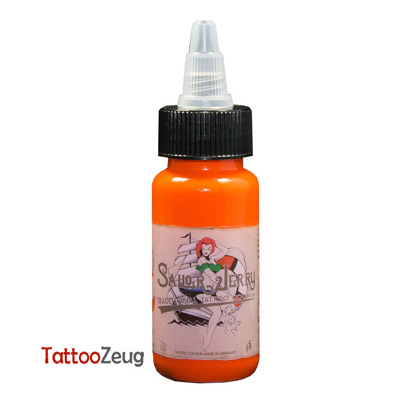 Basic Orange - Sailor Jerry 30ml, traditional tattoo ink Basic Orange - Sailor Jerry 30ml, traditional tattoo ink