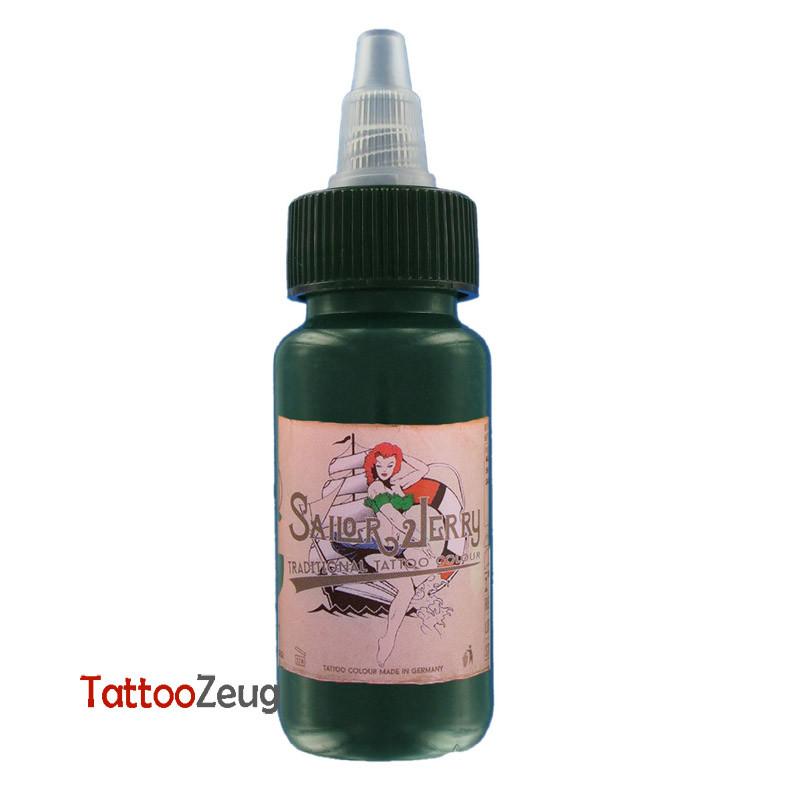 Basic Green - Sailor Jerry 30ml, traditional tattoo ink Basic Green - Sailor Jerry 30ml, traditional tattoo ink