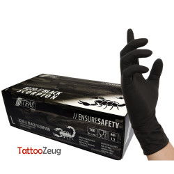 Nitras black Scorpion Latex Gloves