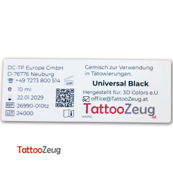 Universal Black, 10ml alpha SUPERFLUID Tätowierfarbe, TZ Edition