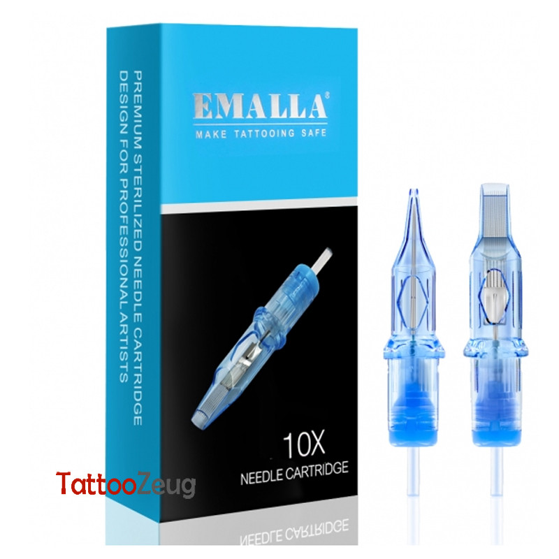 RLL 10 Stück, Round Liner Long Taper - EMALLA ELIOT Cartridge Nadeln