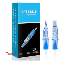 RS 10 pieces, Round Shader Long Taper - EMALLA ELIOT Cartridge Needles