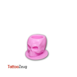 Silicone Skull Ink Caps, 50 Pieces