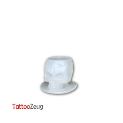 Silicone Skull Ink Caps, 50 Pieces