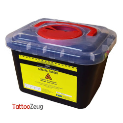 Disposal box for needles 5l, black