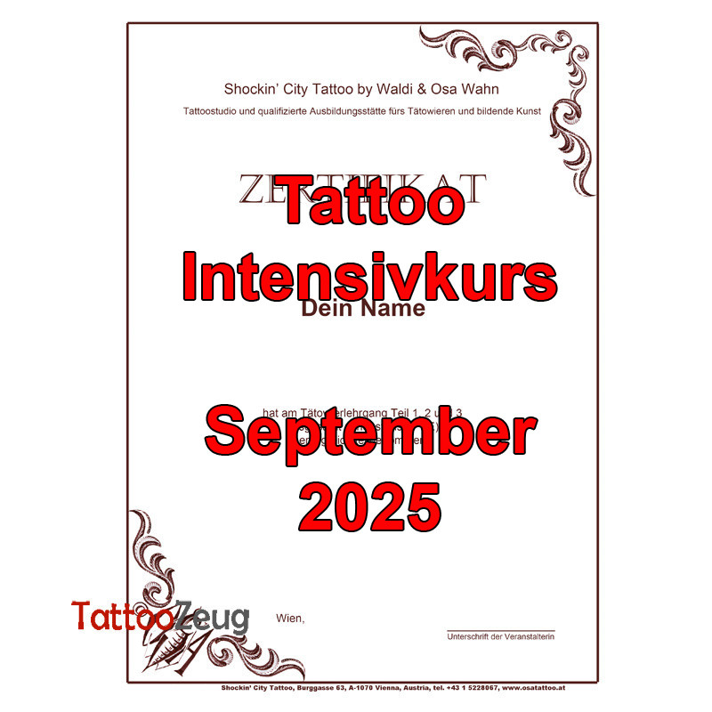 Tattoo intensive course