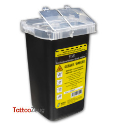 Disposal box for needles 1l, black