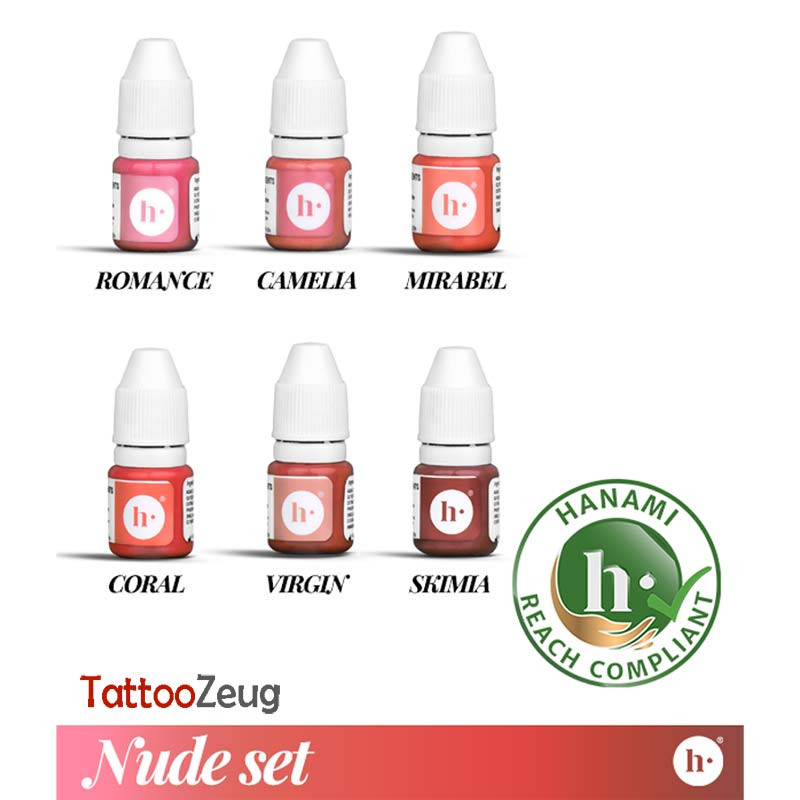 Nude Lips Set - Hanami Pigments - Permanent Make Up Farbe