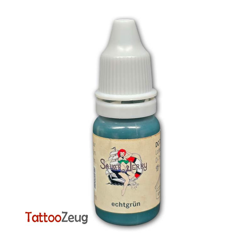 Echtgrün - Sailor Jerry 10ml, traditionelle Tätowierfarbe