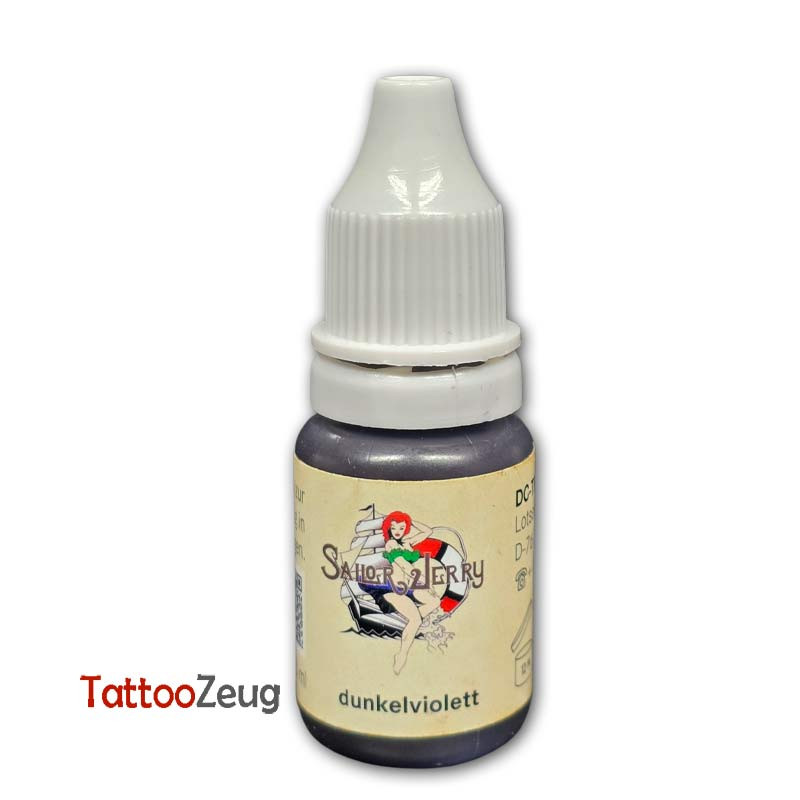 Dark Violet - Sailor Jerry 10ml, traditional tattoo ink