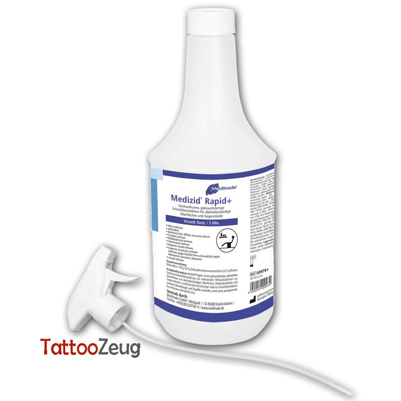 Medizid® Rapid+ quick disinfection 1000ml with spray head