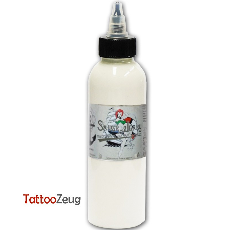 Extra white - Sailor Jerry 150ml, traditional tattoo ink - out of date