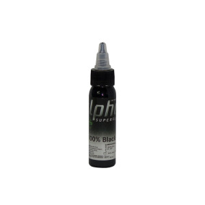 90% Black, 30ml alpha SUPERFLUID Tätowierfarbe