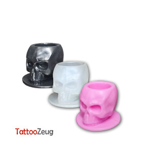 Silikon Farbkappen Totenkopf, 50 Stück