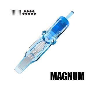 Textured MGL 20 Stück, Magnum Long Taper - EMALLA ELIOT Cartridge Nadeln (Outlet, baldiges Ablaufdatum)