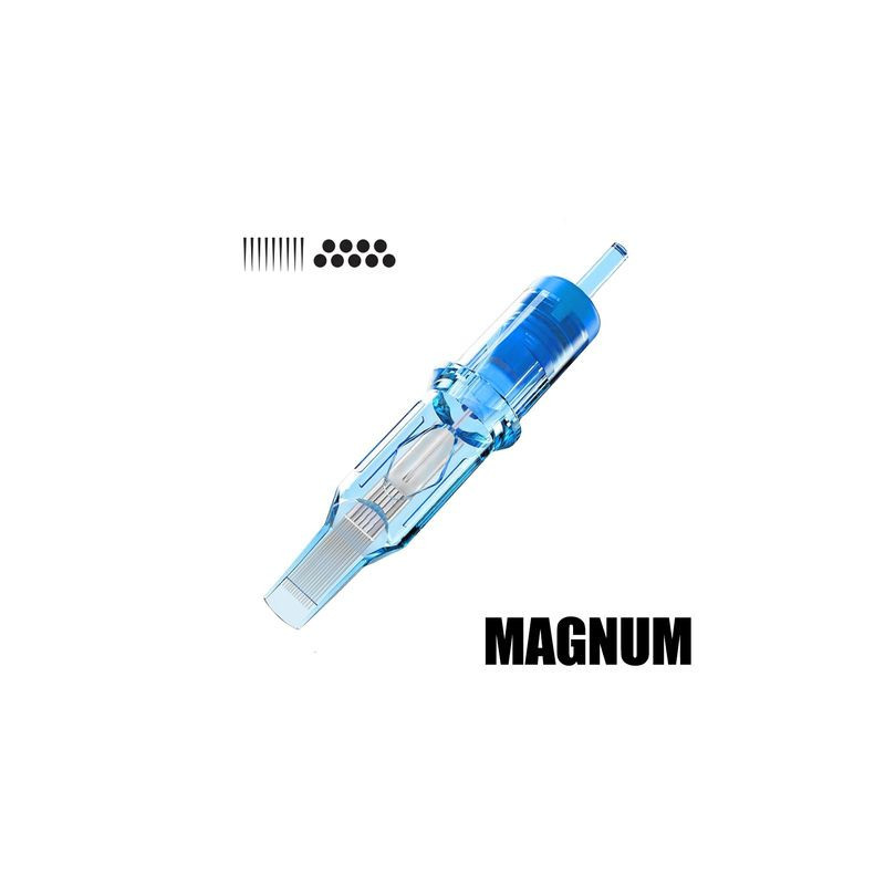 Textured MGL 20 pieces, Magnum Long Taper - EMALLA ELIOT Cartridge Needles (Outlet, Soon Expiry)