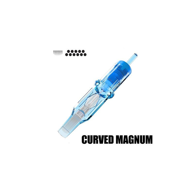 Textured CML – 20 pcs, Curved Magnum Long Taper – EMALLA ELIOT Cartridge Needles (Outlet, Expired)