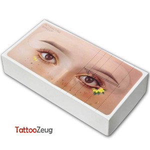Makeup und Microblading 3D Übungshaut Board mit Gesichtsdesign