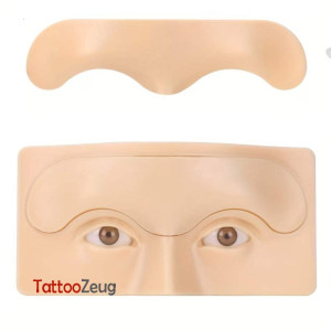 Makeup und Microblading 3D Übungshaut Board mit Gesichtsdesign
