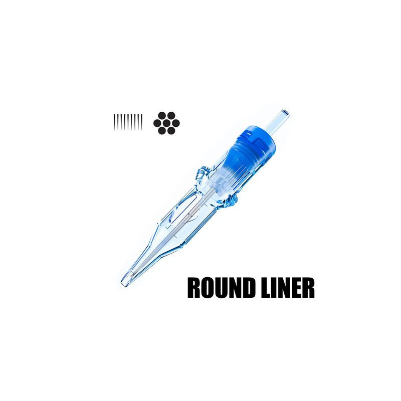 RLL 20 pcs., Round Liner Long Taper - EMALLA ELIOT Cartridge Needles