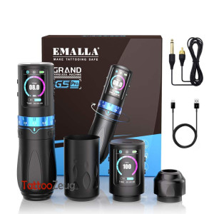 EMALLA Grand G5 Pro Wireless Tattoo Pen with Adjustable Stroke