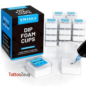 EMALLA Tattoo Dip Foam Cups 20 Stk.