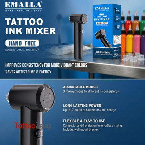 EMALLA Adjustable Tattoo Ink Mixer Hands-Free