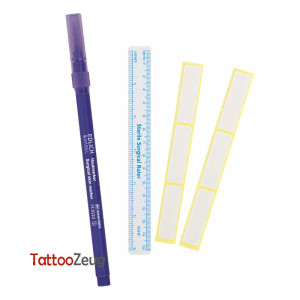 Edlich & Habel Hautmarker steril mit Nylonspitze und Lineal